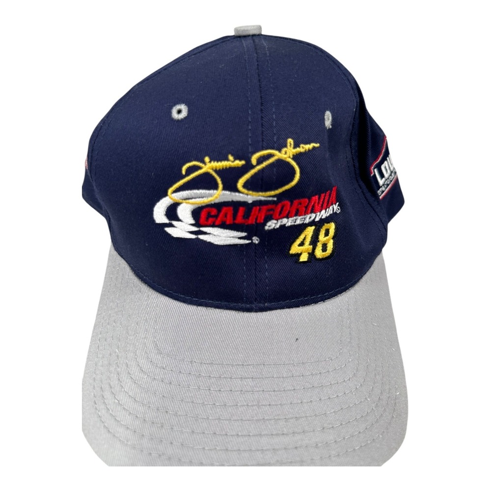 Jimmie Johnson 48 Lowe's NASCAR Hat California Speedway First Win Cap